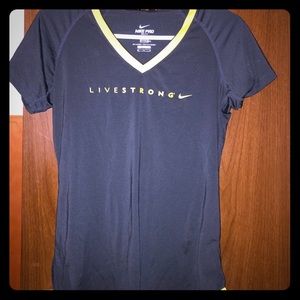 Live strong Nike Pro workout shirt
